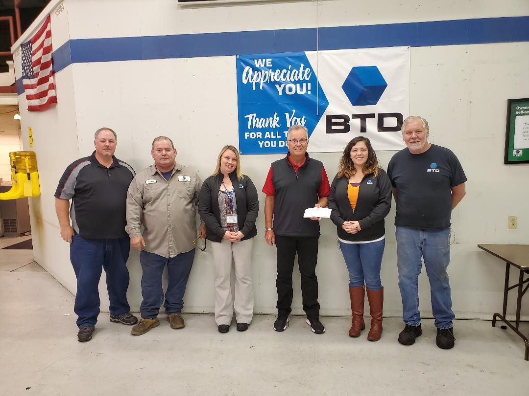 BTD donates to United Fund